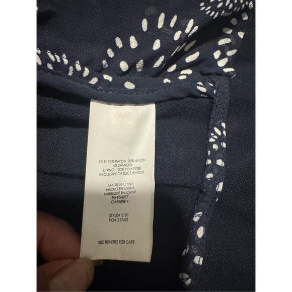 Cabi Grand slam navy stretch blazer Gold accent buttons  0 - Picture 4 of 9